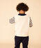 Pull marin en coton enfant fille / garçon blanc AVALANCHE/ MULTICO