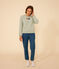 Sweatshirt van fleece voor dames groen HERBIER