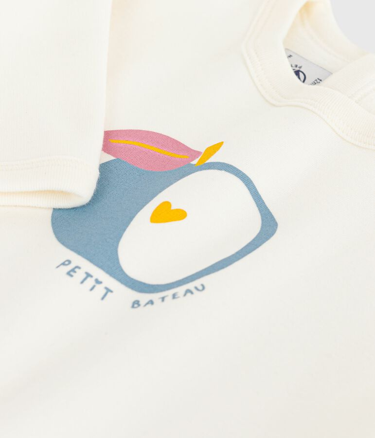 Babytrui van zacht en warm katoen ecru