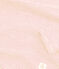 Tee-shirt manches longues milleraies petite fille en laine et coton rose CHARME/blanc MARSHMALLOW
