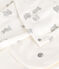 Driedelige katoenen set voor baby's wit MARSHMALLOW/grijs GRIS