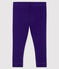 Effen legging van 1x1 ribstof babymeisje. ROXO
