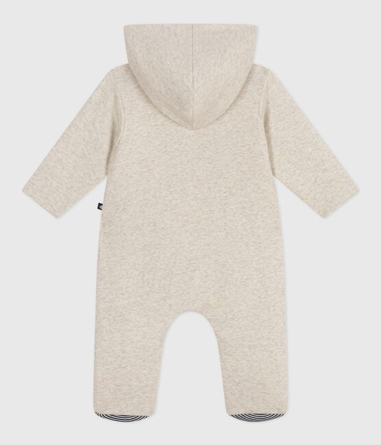 Effen gewatteerd babypakje met capuchon en voetjes beige MONTELIMAR CHINE