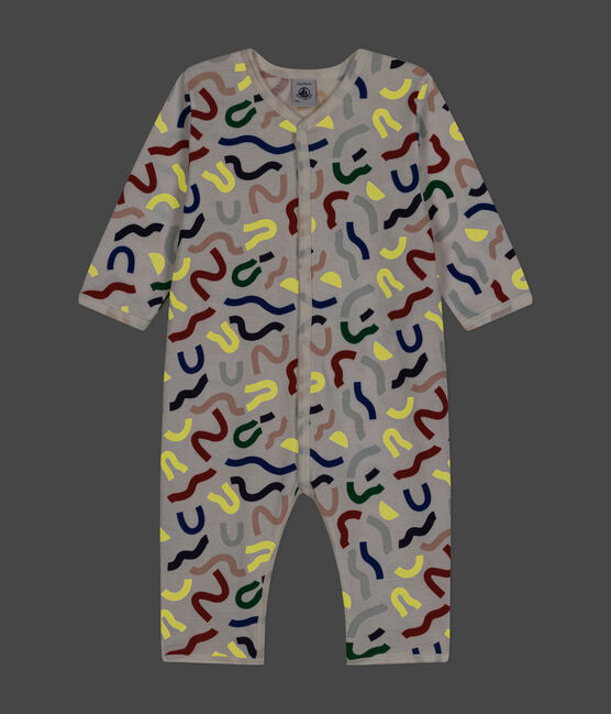 Pyjama sans pied imprimé phosphorescent en coton bébé blanc MARSHMALLOW/blanc MULTICO