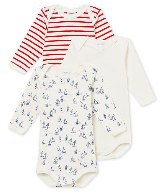 Set van 3 body's met lange mouwen voor babyjongens variante 1