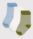3 paires de chaussettes bébé en coton milleraie
