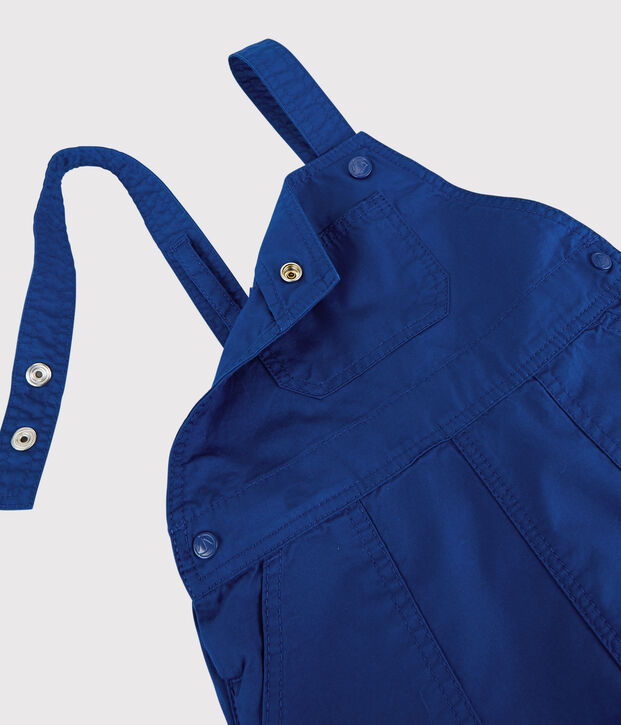 Salopette courte b&eacute;b&eacute; gar&ccedil;on bleu