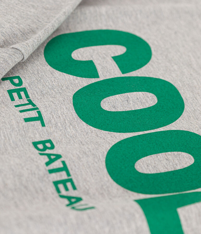 T-shirt met lange mouwen van dunne jersey voor jongens grijs