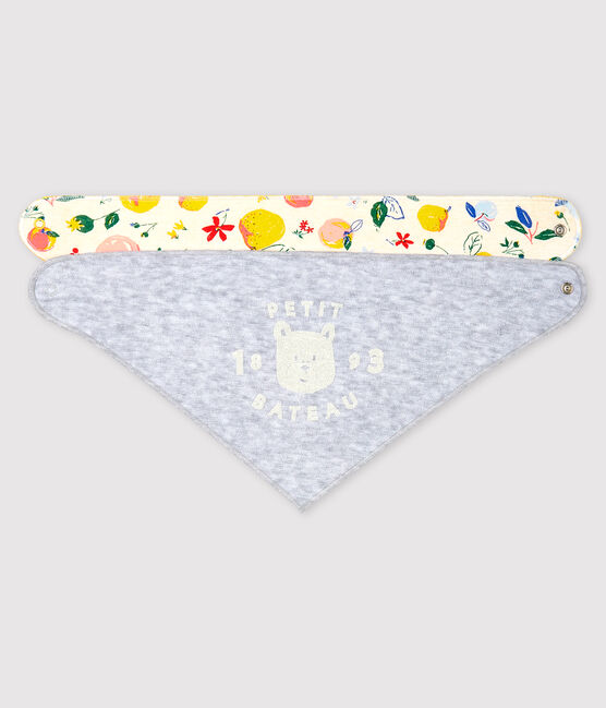 Lot de 2 bandanas-bavoirs bébé garçon variante 1