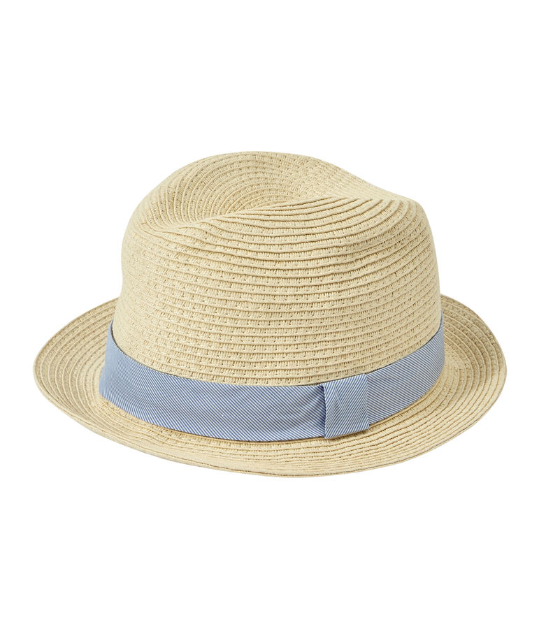 Chapeau de paille enfant mixte rose NATUREL