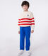 Pull enfant en coton à rayures