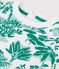 Trui in molton met plantenprint voor baby's. wit MARSHMALLOW/groen GAZON
