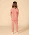 Pyjama rayé en coton enfant orange OURSIN/blanc MARSHMALLOW