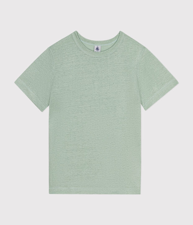L'Iconique, T-shirt voor dames in linnen groen