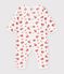 Katoenen babypyjama zonder voetjes met brandweermanprint wit/multicouleur