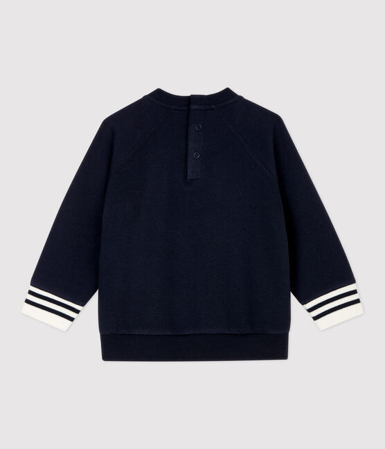 Sweatshirt van molton baby. blauw SMOKING