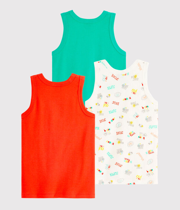 Drie jongenshemdjes multicouleur