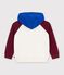 Sweatshirt &agrave; capuche enfant en coton imprim&eacute; &eacute;cru/multicouleur