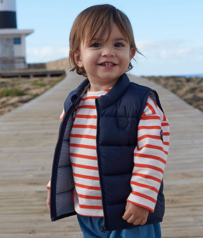 Doudoune sans manches matelass&eacute;e b&eacute;b&eacute; bleu