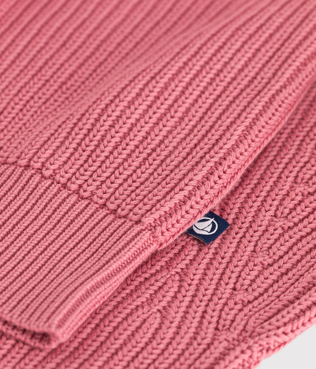 Cardigan en coton femme rose