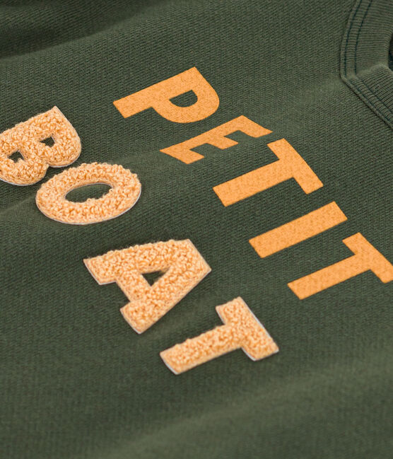 Sweatshirt in molton voor baby's groen AVORIAZ