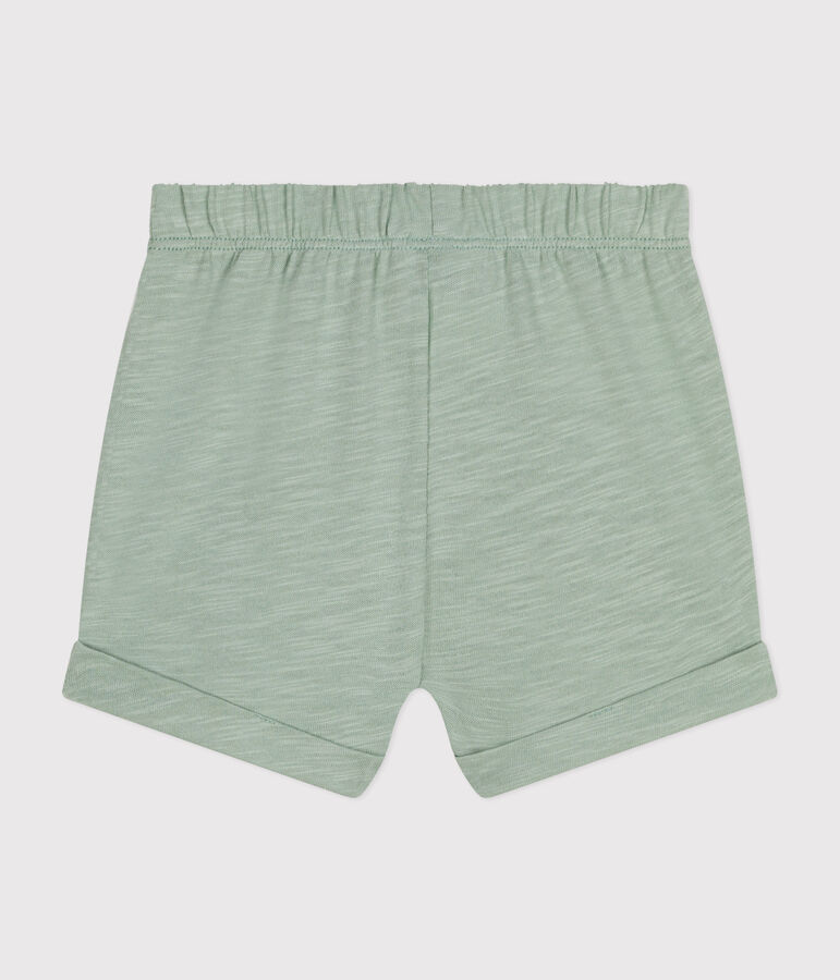 Short en jersey l&eacute;ger b&eacute;b&eacute; vert