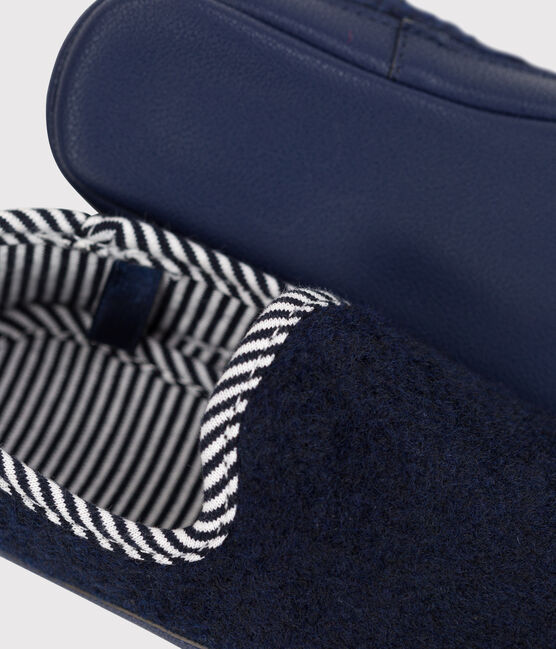Chaussons enfant garçon-fille bleu SMOKING