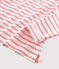 Iconische marinière Dames wit MARSHMALLOW/roze GRETEL