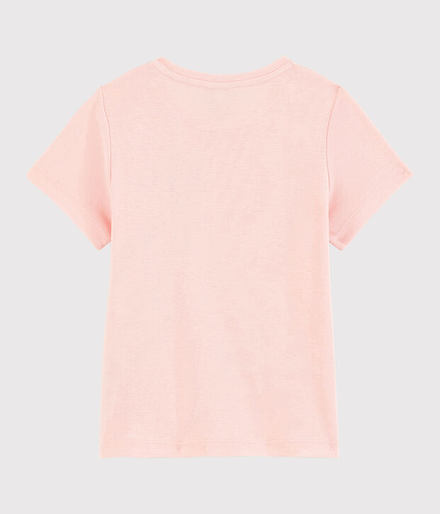 Katoenen T-shirt met korte mouwen voor meisjes roze