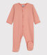 Katoenen babypyjama met milleraies-streepjes