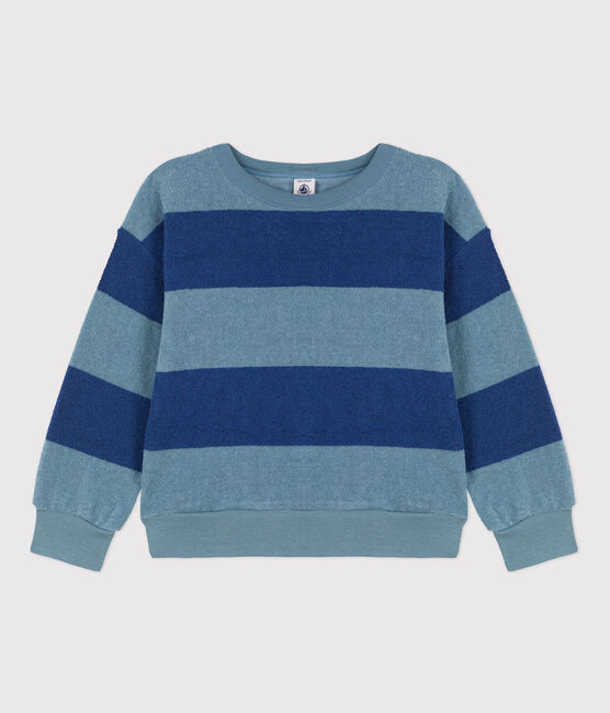 Sweatshirt in bouclébadstof voor meisjes/jongens CREPUSCULE/ ROVER