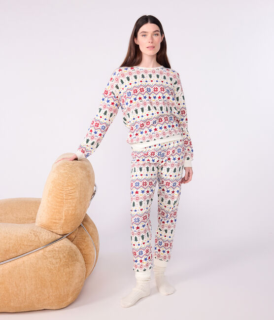 Katoenen damespyjama met kerstprint MILK/ MULTICO
