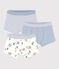 Setje katoenen boxershorts met overtrokken tailleband en print multicouleur