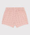 Short met Engels borduurwerk voor baby's roze SALINE