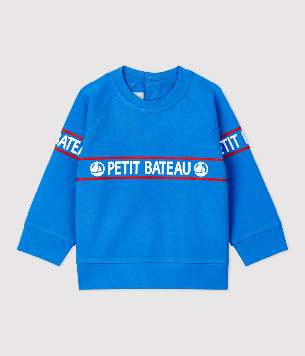 Licht sweatshirt van molton voor baby's blauw
