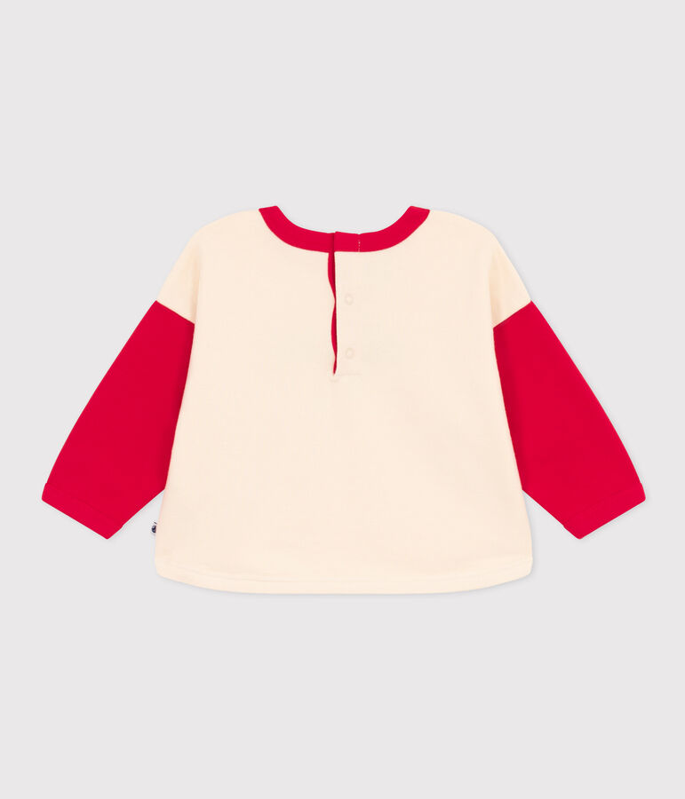 Sweatshirt en molleton imprim&eacute; b&eacute;b&eacute; &eacute;cru/CORIDA