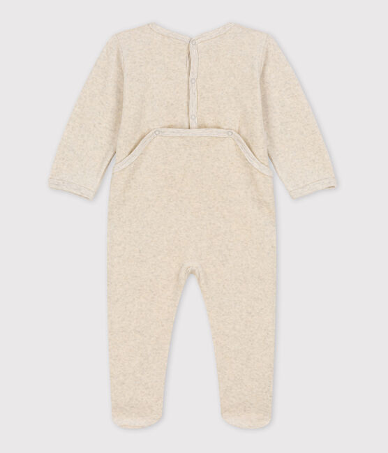 Babyslaappakje met uiltjes in fluweel beige MONTELIMAR CHINE