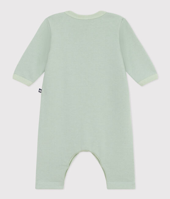 Combinaison longue en molleton bébé vert HERBIER