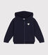 Fleece sweatshirt met rits en capuchon voor meisjes