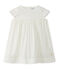 Robe bébé fille en popeline blanc MARSHMALLOW
