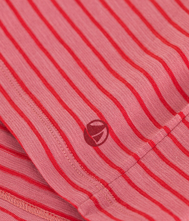 T-shirt met korte mouw van jersey voor meisjes roze/rood