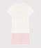 Pyjacourt hippocampes petite fille en coton blanc MARSHMALLOW/rose GRETEL