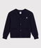 Katoenen jongensvest blauw SMOKING