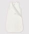 Gigoteuse blanche bébé en tubique en coton biologique blanc MARSHMALLOW/blanc MULTICO