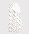 Gigoteuse bébé imprimé panthères en coton biologique blanc MARSHMALLOW/blanc MULTICO