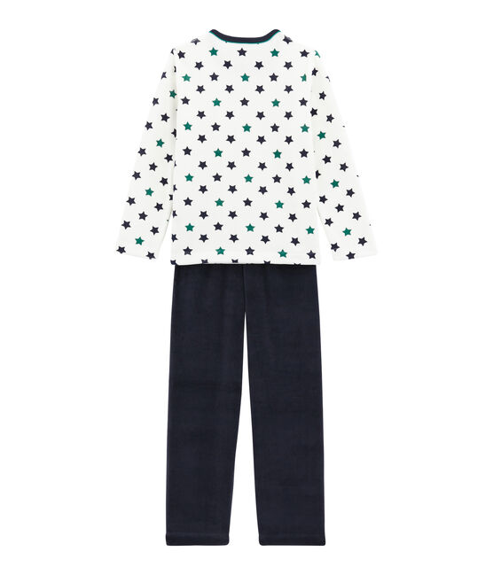 Pyjama petit garçon bleu SMOKING/blanc MULTICO