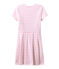 JURK MET KORTE MOUWEN wit MARSHMALLOW/roze BABYLONE