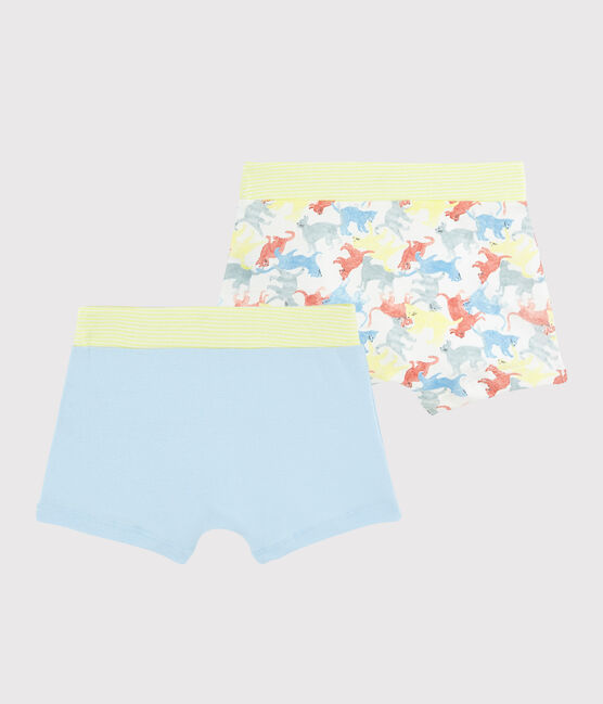 Lot de 2 boxers imprimé chats petit garçon en coton biologique variante 1