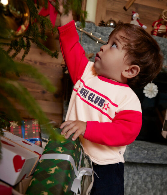Sweatshirt in molton met print voor baby's. AVALANCHE/ CORIDA