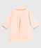 Gestreepte mantel voor babymeisjes wit MARSHMALLOW/roze ROSAKO